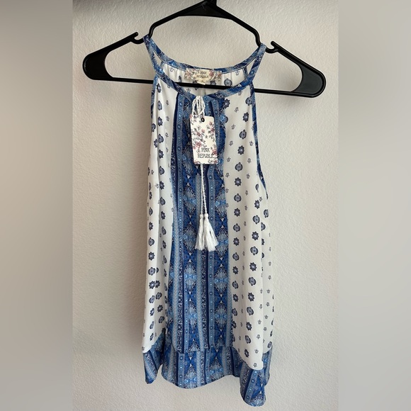 Pink Republic Tank Top, Blue and White, Never Worn, tags attached - Picture 2 of 2